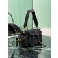 Borsa Prada Explore medium in Re-Nylon con pattina-Black
