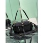 Borsa Prada Explore medium in Re-Nylon con pattina-Black