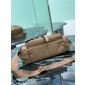 Borsa Prada Explore medium in Re-Nylon con pattina-Brown