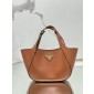 Prada medium leather tote bag