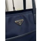 Borsa shopping Prada Re-Edition 1978 large in Re-Nylon e Saffiano-Blue
