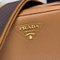 Borsa Prada a tracolla small in pelle-Caramel