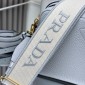 Borsa Prada a tracolla small in pelle-Granito