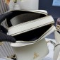 Borsa Prada a tracolla small in pelle-White