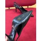 Décolleté slingback in pelle spazzolata