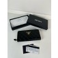 Prada Large leather wallet with triangle motif