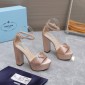 Prada Satin platform sandals with crystals,  Size 35-41