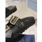 Prada  Leather strap slides,  Size 35-45