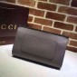 Bamboo Daily Leather Clutch, Grey 