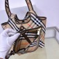 Burberry Small Check Tote- Sand