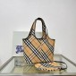 Burberry Small Check Tote- Sand