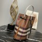 Burberry Small TB Bucket Bag-Dark birch brown