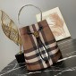 Burberry Small TB Bucket Bag-Dark birch brown