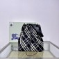 Burberry Medium Check Bucket Bag- Black/Calico