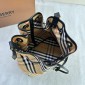 Burberry Medium Check Bucket Bag-Sand