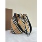 Burberry Medium Check Bucket Bag-Sand
