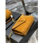 YSL Yves Saint Laurent College Medium Chain Bag in Quilted Suede