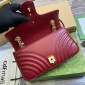 Gucci GG Marmont Small Shoulder Bag-Rosso Ancora Red