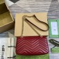 Gucci GG Marmont Small Shoulder Bag-Rosso Ancora Red