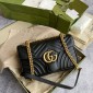 Gucci GG marmont Small Shoulder Bag- Black leather