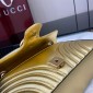 Gucci GG marmont Small Shoulder Bag- Gold leather 