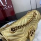 Gucci GG marmont Small Shoulder Bag- Gold leather 