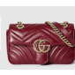 Gucci GG marmont Mini Shoulder Bag -Rosso Ancora Red