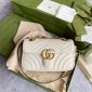 Gucci GG marmont Mini Shoulder Bag -White 