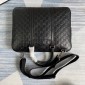  GG signature leather document bag-black
