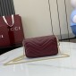 Gucci GG marmont Super Mini bag -Rosso Ancora red 