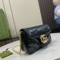 Gucci GG marmont Super Mini bag -Black patent leather 