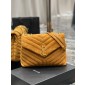YSL Yves Saint Laurent Medium Chain Bag in Suede-Camel