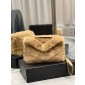 YSL Yves Saint Laurent Puffer Small Bag  in Shearling 