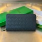  Bottega Veneta Intrecciato Zip Around Wallet