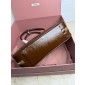 Miu Miu Beau naplak patent leather bag-Brown