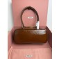 Miu Miu Beau naplak patent leather bag-Brown