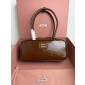 Miu Miu Beau naplak patent leather bag-Brown