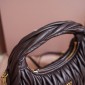 Miu Miu Wander matelassé nappa leather hobo bag-Briarwood