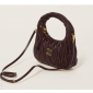 Miu Miu Wander matelassé nappa leather hobo bag-Briarwood