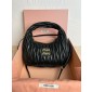 Miu Miu Wander matelassé nappa leather hobo bag-Black