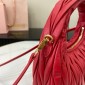 Miu Miu Wander matelassé nappa leather hobo bag-Red