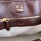 Miu MIu Aventure nappa leather bag-Briarwood