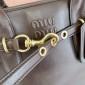 Miu MIu Aventure nappa leather bag-Briarwood