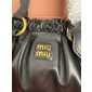 Miu Miu Small Joie nappa leather bag-Black