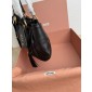 Miu Miu Small Joie nappa leather bag-Black