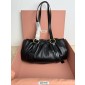 Miu Miu Small Joie nappa leather bag-Black