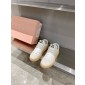 Miu Miu Bleached Leather Sneaker, Size 35-41