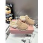 Miu Miu Shirling and suede Muler, Size 35-41