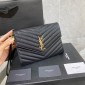YSL clutch monogram in pelle  