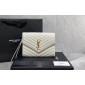 YSL clutch monogram in pelle  